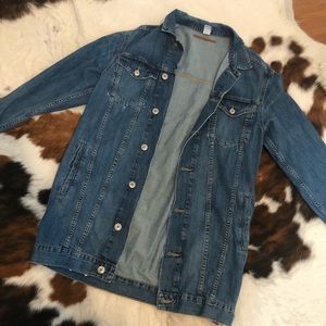 H&M long jean jacket